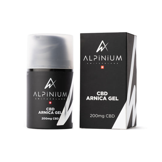 Leafpower Alpinium CBD Arnika Gel 50ml mit Verpackung