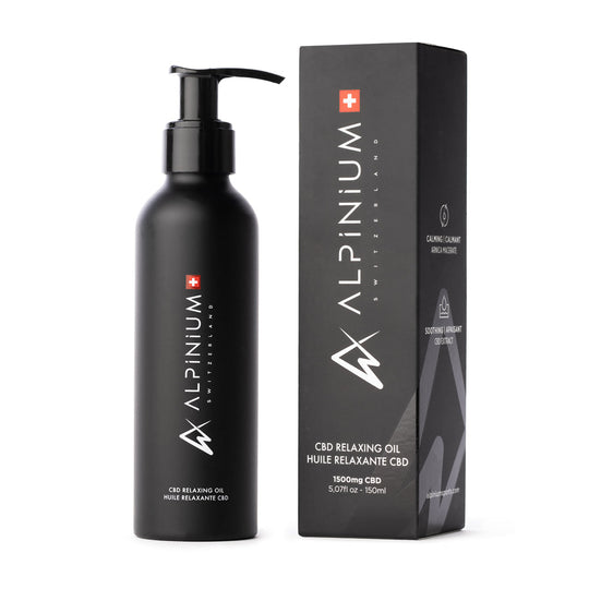 Leafpower Alpinium CBD Massagegel 150ml mit Verpackung