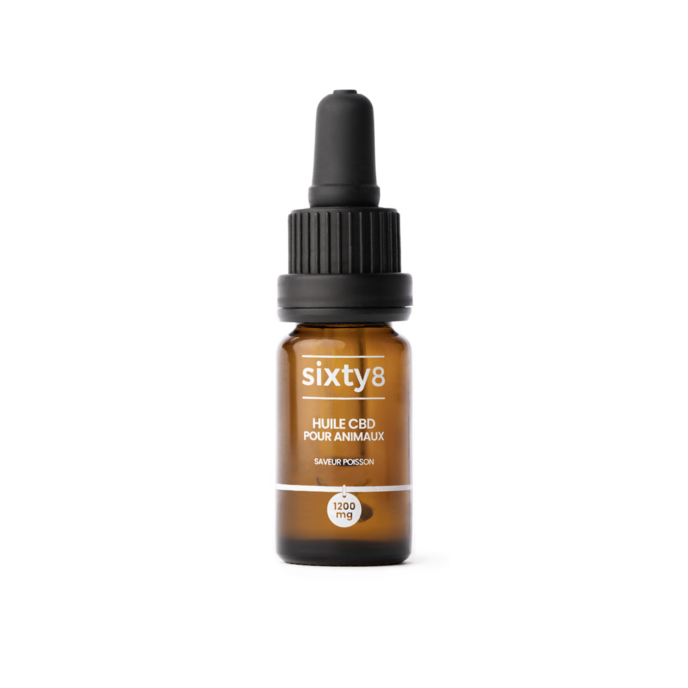 Leafpower Sixty8 Hanföl Hunde Fischgeschmack 1200mg CBD