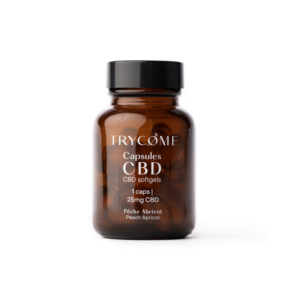 Leafpower Trycome CBD Kapseln Pfirsich-Aprikose 750mg