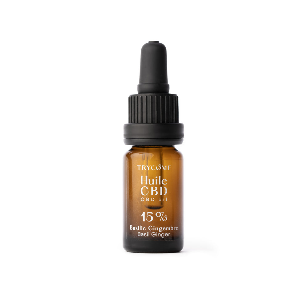 Leafpower Trycome CBD Öl 15% (10 ml) Basilikum-Ingwer Geschmack