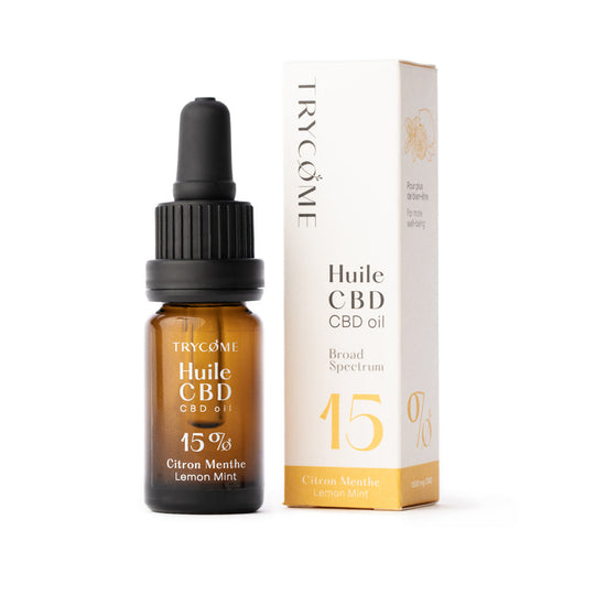 Leafpower Trycome CBD Öl 15% (10 ml) Minze-Zitrone Geschmack mit Verpackung