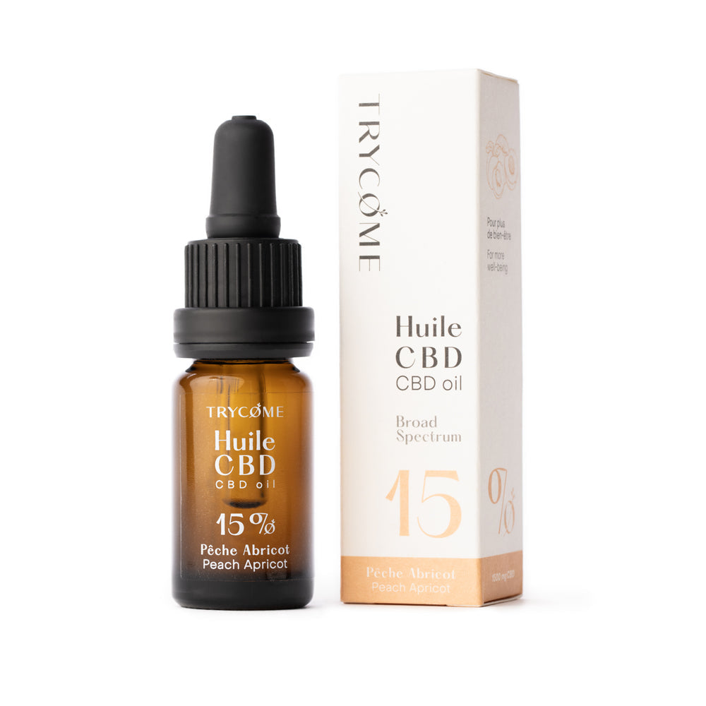Leafpower Trycome CBD Öl 15% (10 ml) Pfirsich Geschmack mit Verpackung